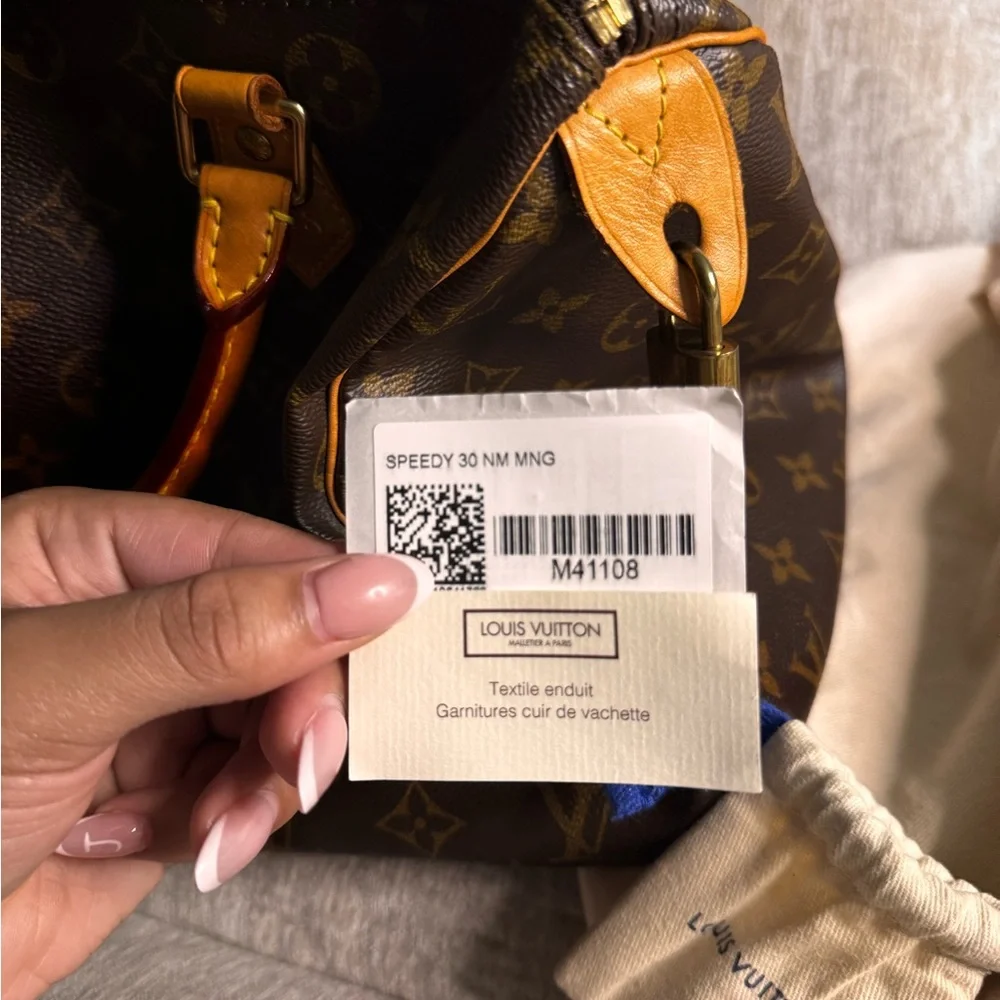 Louis Vuitton Brown and Tan Monogram Satchel - Picture 6 of 8